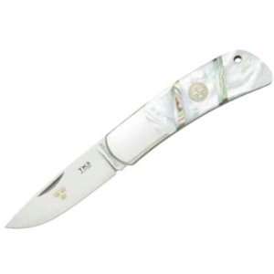 Fallkniven Knives TK3MOP Tre Kronor de Luxe Lockback Folder Knife with 