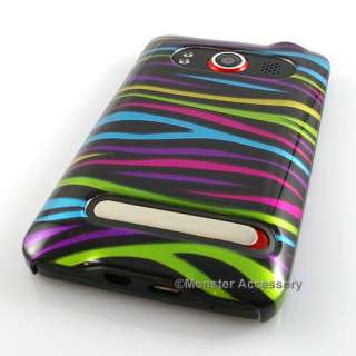 FUNKY Zebra Slim Hard Cover Case HTC EVO 4G Accessory   