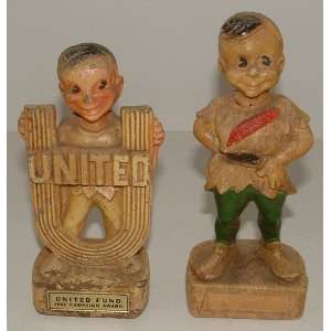  1946 & 1957 United Fund Figurines 