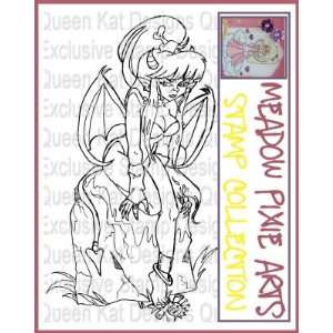    Crimson Wings Fairy Unmounted Rubber Stamp 