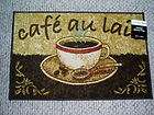 NWOT COFFEE CAFE AU LAIT CAPPUCCINO NYLON KITCHEN ACCENT RUG MAT 