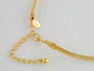Joan Rivers Popular 14KT Yellow Gold Ep Omega Chain Necklace  