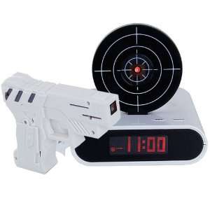  Gun Target Alarm Desk Clock Gadget