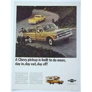 1969 Chevrolet Chevy Pickup Truck Print Ad (1150)