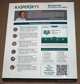 Kaspersky Internet Security 2012 3 PCs Users Licenses Anti Virus 