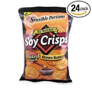 Sensible Portions All Natural Soy Crisps, Honey Barbecue, 1.3 Ounce 