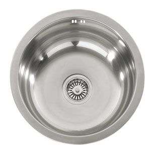 FRANKE 18 Round Stainless Steel Kitchen Sink   ERX110  