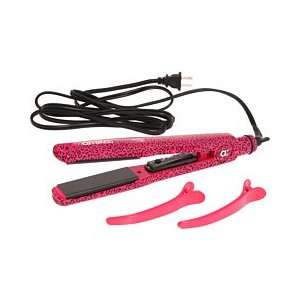  Amika 2 Inch Ceramic Flat Iron (W/ Two Hair Clips) Pink 