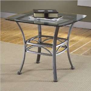  Hillsdale Abbington Glass End Table Furniture & Decor