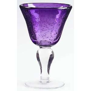 Artland Crystal Iris Plum Wine Glass, Crystal Tableware  