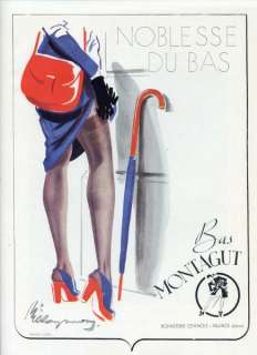source plaisir de france this is a 1947 print ad for montagut 