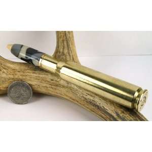   Acrylic 50cal Rifle Cartridge Pen With a Gold Finish