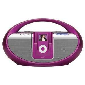  GPX Pink iLive Boombox w/ iPod Docking Station  Players 