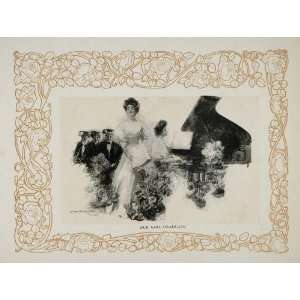  1906 Howard Christy Girl Graduate Singer Piano Recital 
