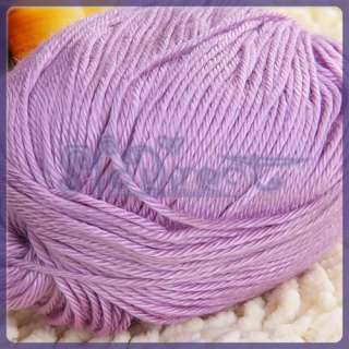 New Soft Knitting Yarn 1 Skeins Balls For Baby Purple  