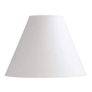   in. Wide Empire Shaped Lamp Shade, White, Linen Fabric, Laura Ashley