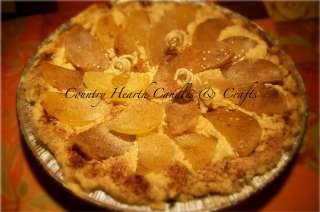 primitive grubby baked apple pie candle primitive linen spray body