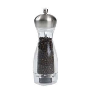  Kiss Pepper Mill In Stainless Steel & Clear Acrylic 7 