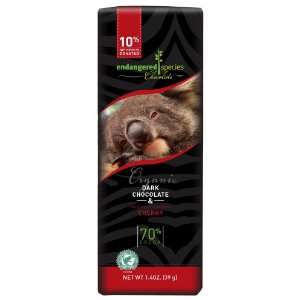 Endangered Species Koala, Organic Dark (70%) Chocolate Cherry Essence 