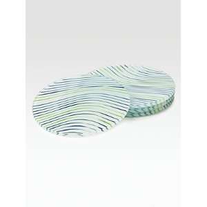  Diane von Furstenberg Home Streamline Decal Coasters, Set 