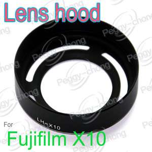 Metal Adapter Ring + Lens Hood for Fujifilm Fuji X10 replace LH X10 