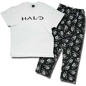 Halo 3 Mens short sleeve, long leg pajamas  Sports 