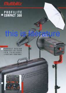 this item is photographic literature multiblitz profilite compact 300 