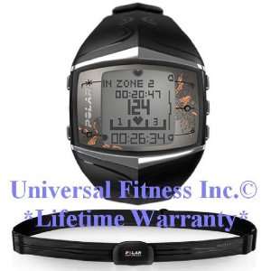 POLAR FT60 FEMALE HEART RATE MONITOR BLACK WATCH   INCLUDES A LIFETIME 