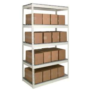  Shelving Starter Unit with Center Support and 5 Shelves, Heavy 