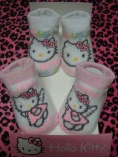   Baby Infant with Hello Kitty Sign Sock 2 Pair One Set New Clothing