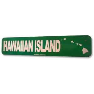  Seaweed Surf Co Hawaiian Island Aluminum Sign 18x4 in 