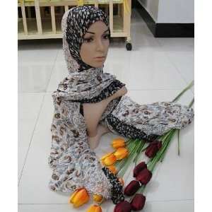  Elegant Long Hijab  CL61 Brown Beauty