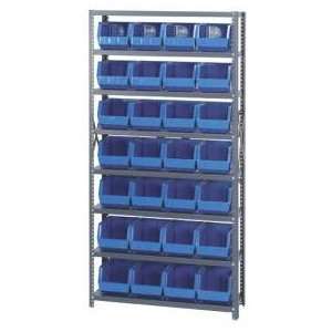   Hopper Storage System 12 x 36 x 75 with 28 QUS239 IVORY Bins Home