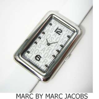 AUTHENTIC MARC BY MARC JACOBS MBM1128 SILVER WHITE LOGO LADIES WATCH 