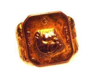 Rare G Devil Dogs 1935 Marines Ring,Quaker Cereal Premium Feathered 