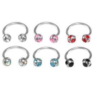  316L Surgical Stainless Steel Horseshoe Circular Barbell 
