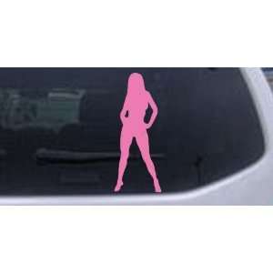  Pink 16in X 6.3in    Sexy Girl Silhouettes Car Window Wall 