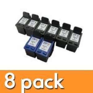  8 pack HP compatible ink cartridge 27 / 28 combo 