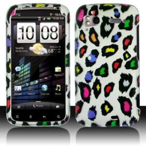 HTC Sensation 4G Rubber Design Color Leopard Case Cover Protector with 