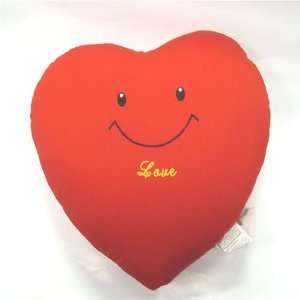   Micro Beads Love Smiley Heart RED Cushion/ Pillow 