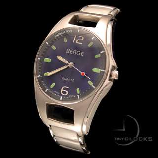 Watches, Stylish BERGE Metal Face Mens Chunky Watch  
