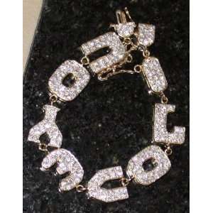  17K Karat Diamond LOVE YOU Lock Bracelet with Appraisal 