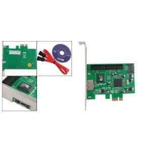   PCIe PCI Express to 1 IDE + eSATA SATA Ports Card Adapter Electronics