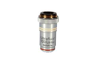 This is a Zeiss Ultrafluar model 462064 microscope objective lens in 