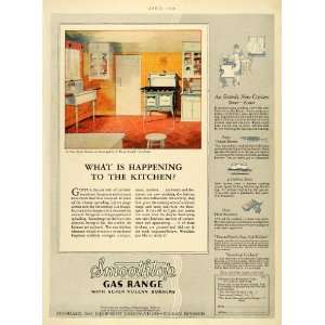 1926 Ad Smoothtop Gas Range Standard Equipment Floyd Yewell Architect 