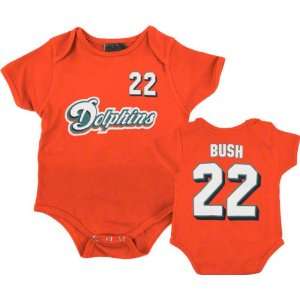  Miami Dolphins Newborn Orange Reebok Reggie Bush Name 