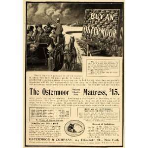  1902 Vintage Print Ad Ostermoor Mattress Company Resort 