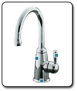   filtered or chilled water (shown in Brushed Chrome). View larger