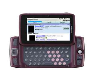 Sharp Sidekick LX 2009   Purple Unlocked Smartphone  