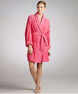 Aegean Apparel hot pink terry bathrobe style# 320248504